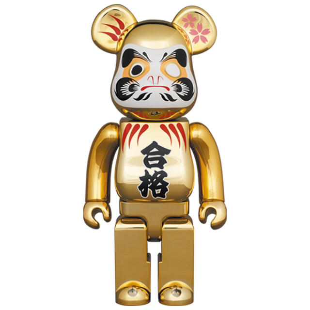 ソラマチ限定BE@RBRICK 達磨合格金メッキ 弐100%&400%2体セット