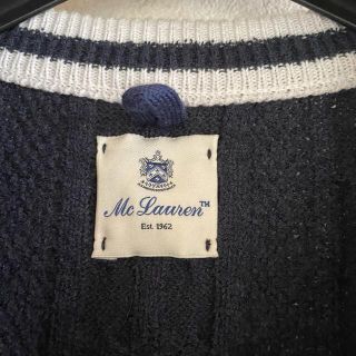 BEAMS - McLAUREN マックローレン チルデン ニット ネイビー 46 BEAMS