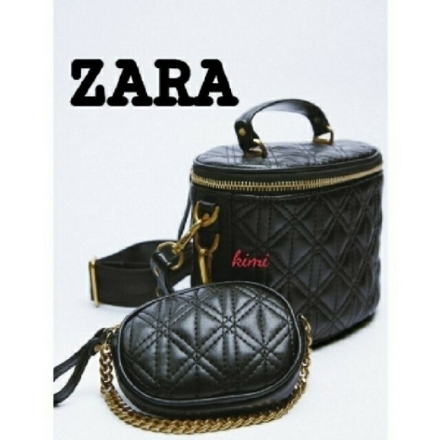 ZARA(ザラ)のZARA キルティング素材クロスボディバッグ　トラベルポーチ　キルティング レディースのバッグ(ショルダーバッグ)の商品写真