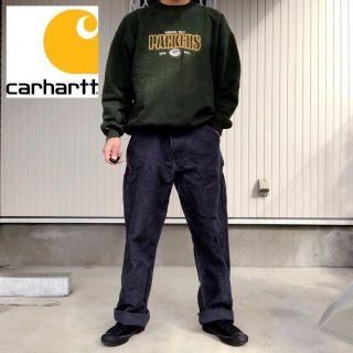 カーハート(carhartt)の【カーハート】90s 地厚目 ダック ワイド ワークペインターパンツ ネイビー.(ワークパンツ/カーゴパンツ)