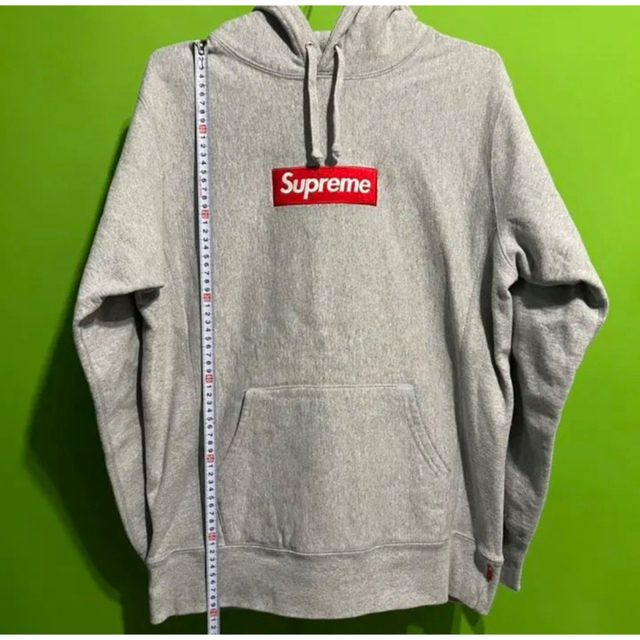 Supreme Box Logo Hooded Sweatshirt グレー　M