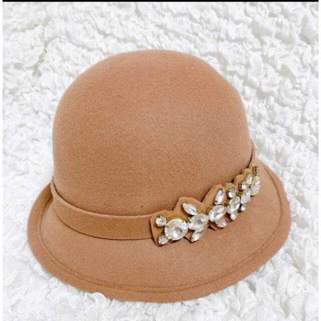 失恋ショコラティエ　石原さとみさん着用　ＭIIA　同型　ビジュー付きハット レディースの帽子(ハット)の商品写真