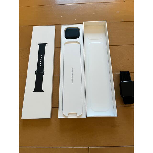 美品　Apple Watch7 45mm ミッドナイトアルミケーススポーツバンド