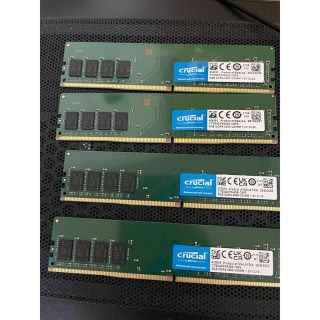 crucial 16gb 2セット 8g×4(PC周辺機器)