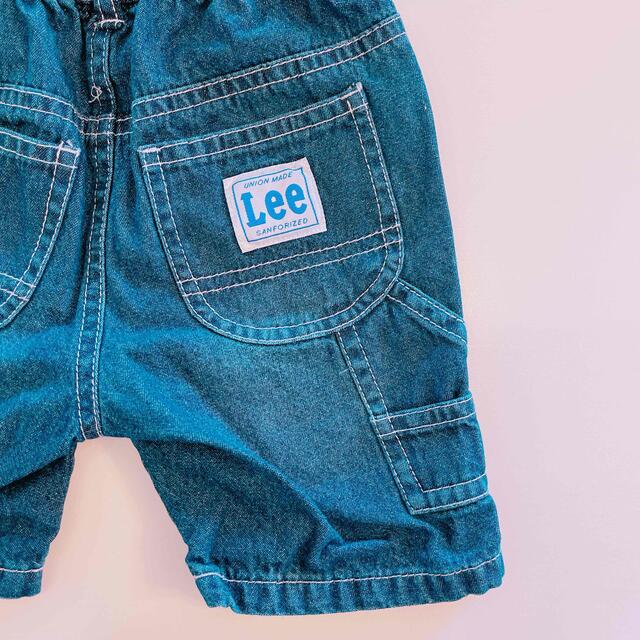 Lee(リー)のLEE ペインターハーフパンツ　80cm 紺　ネイビー　短パン キッズ/ベビー/マタニティのベビー服(~85cm)(パンツ)の商品写真