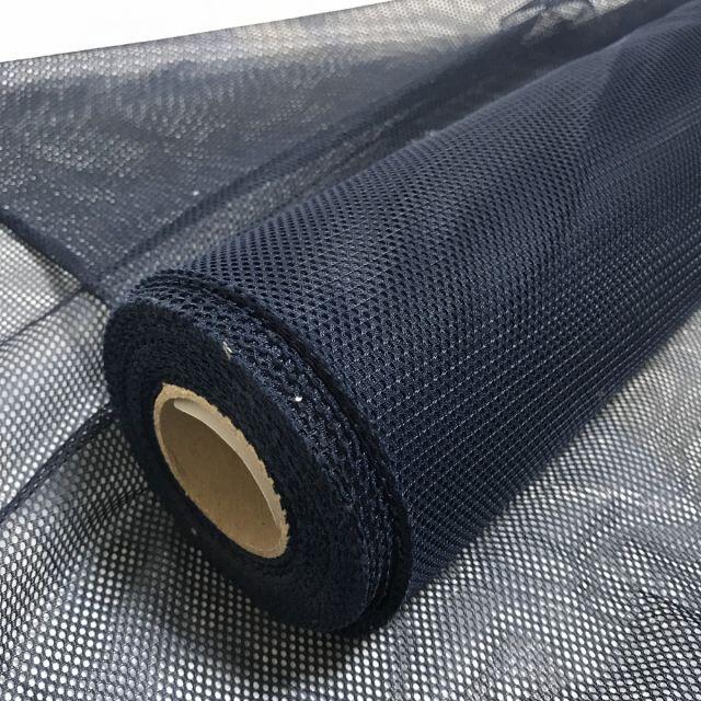 布地生地裏地1m no1099薄いメッシュ濃紺 ハンドメイドの素材/材料(生地/糸)の商品写真