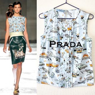 プラダ(PRADA)の12.13 SS -美品- ■PRADA/プラダ ノースリーブシャツ・Tシャツ(Tシャツ(半袖/袖なし))