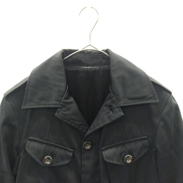 No.4 GUCCI グッチ レザー切り替え ミリタリージャケット(美品)-