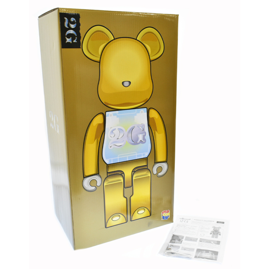 MEDICOM TOY(メディコムトイ)のMEDICOM TOY メディコムトイ BE@RBRICK 2G REVERSE 1000% 4530956596785 ベアブリック 2G 1000% フィギュア 人形 イエロー/クリア エンタメ/ホビーのフィギュア(その他)の商品写真