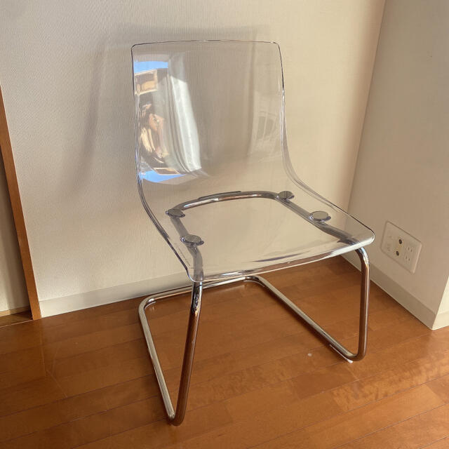 美品　IKEA トービアス　TOBIAS チェア　椅子　クリア　韓国インテリア