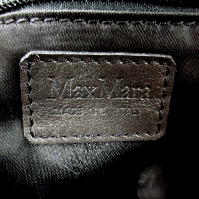 Max Mara(マックスマーラ)のマックスマーラ ハンドバッグ 黒 レザー レディースのバッグ(ハンドバッグ)の商品写真