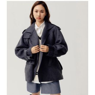 スナイデル(SNIDEL)のRANDEBOO ランデブー Half trench wool coat(トレンチコート)