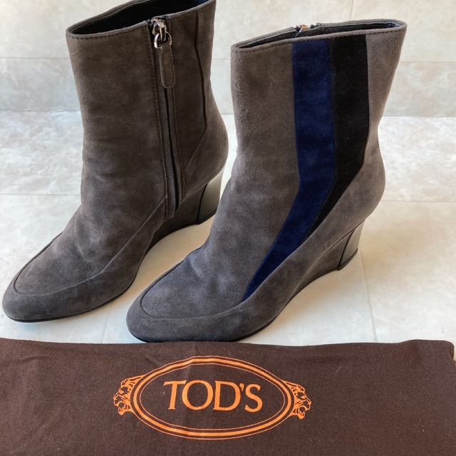TOD'S ショートブーツ 36.5 23.5cm トッズ ブーティー lauto.com.br