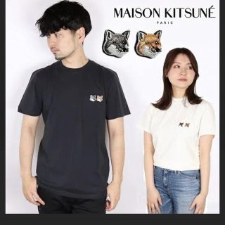 メゾンキツネ(MAISON KITSUNE')のメゾンキツネ　Tシャツ　黒　ユニセックス(Tシャツ(半袖/袖なし))