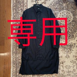 ヨウジヤマモト(Yohji Yamamoto)のヨウジヤマモトプールオム 19SS ロングブラウスシャツ ブラック サイズ1(シャツ)