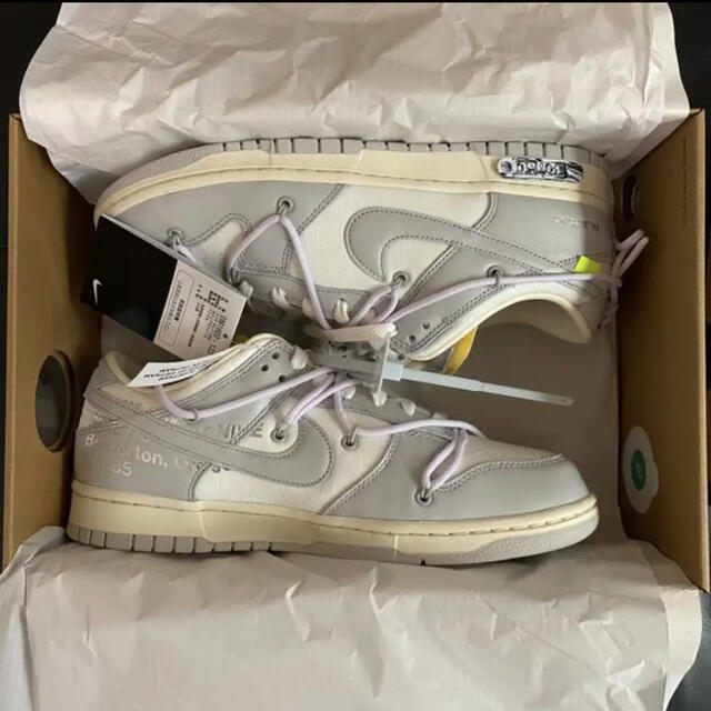 OFF-WHITE NIKE DUNK LOW 1 OF 50 49スニーカー