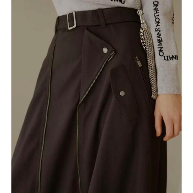 【完売品】AMERI VINTAGE RIDERS FLARE SKIRT  M