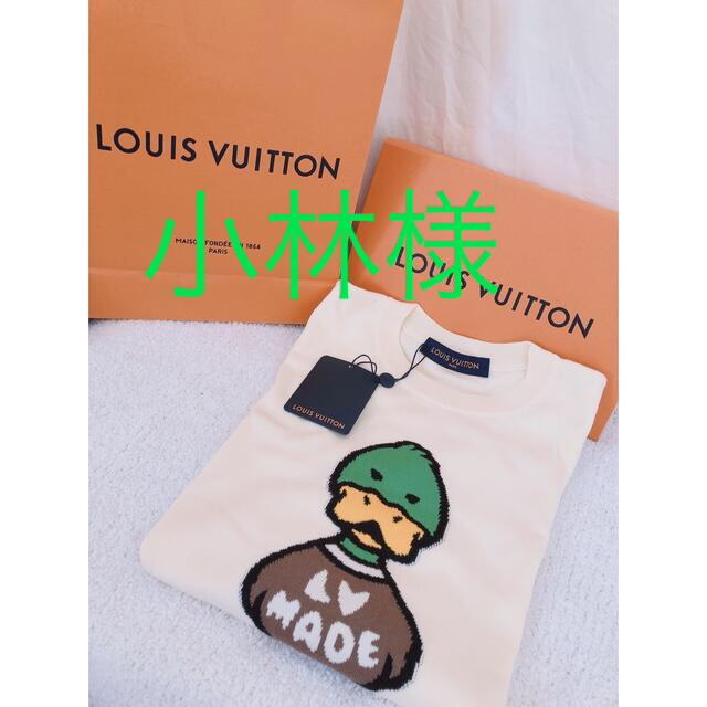 LOUIS VUITTON(ルイヴィトン)のLOUISVUITTONインタルシアジャカードダックショートスリーブクルーネック レディースのトップス(ニット/セーター)の商品写真