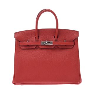 エルメス(Hermes)のエルメス バーキン 25 ハンドバッグ ルージュカザック(赤)(ハンドバッグ)