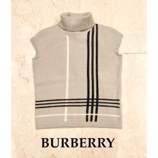 バーバリー(BURBERRY)の美品　BURBERRY バーバリー　アンゴラ混　タートルネック　ニット　ラメ(ニット/セーター)