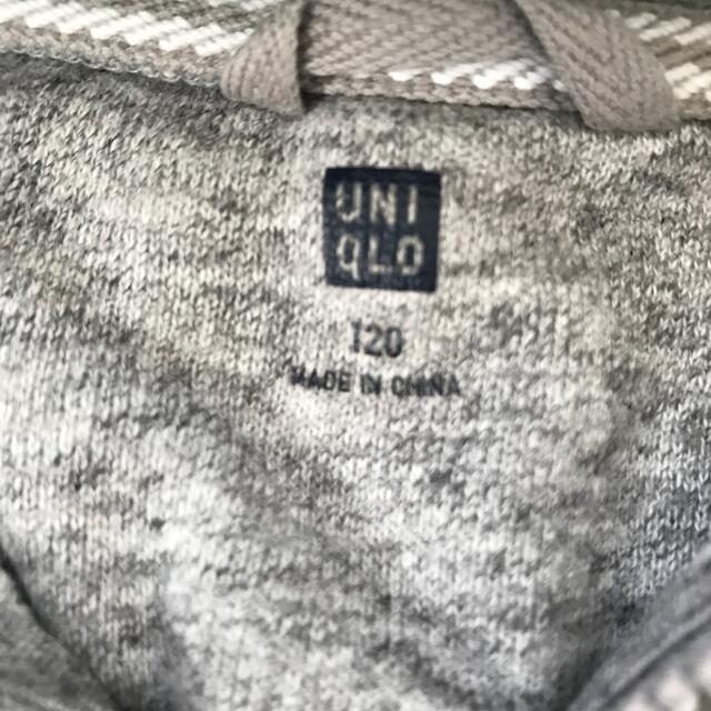 UNIQLO(ユニクロ)のユニクロ　パーカー　120 キッズ/ベビー/マタニティのキッズ服男の子用(90cm~)(ジャケット/上着)の商品写真