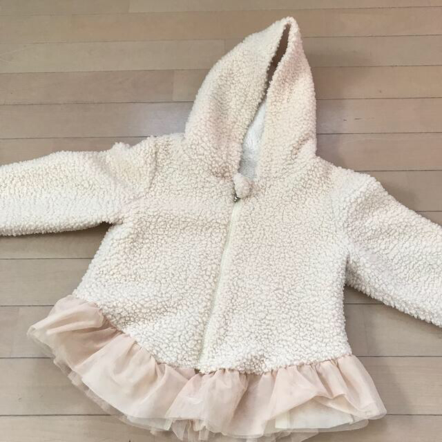 ボア　ブルゾン  もこもこ　ジャンパー120 キッズ/ベビー/マタニティのキッズ服女の子用(90cm~)(ジャケット/上着)の商品写真