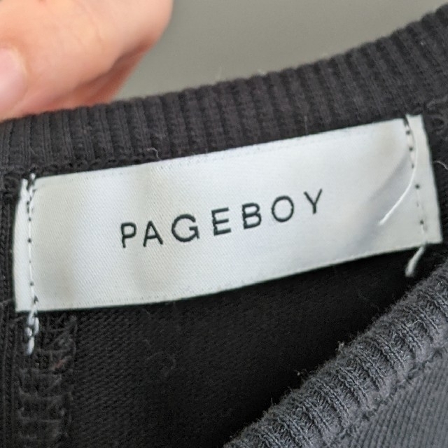 PAGEBOY(ページボーイ)のページボーイ  バックレース ワンピース　ブラック レディースのワンピース(ロングワンピース/マキシワンピース)の商品写真