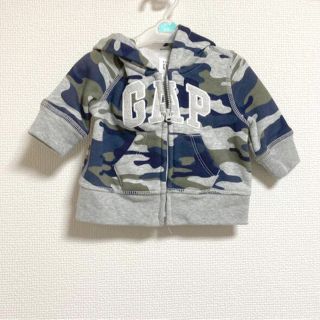 ベビーギャップ(babyGAP)のパーカー くま耳 迷彩柄 GAP babyGAP 50 60(ジャケット/コート)