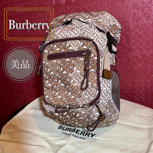 BURBERRY(バーバリー)の最終値下げ 超美品 BURBERRY レオ クロスボディバッグ　ロゴモノグラム メンズのバッグ(ボディーバッグ)の商品写真