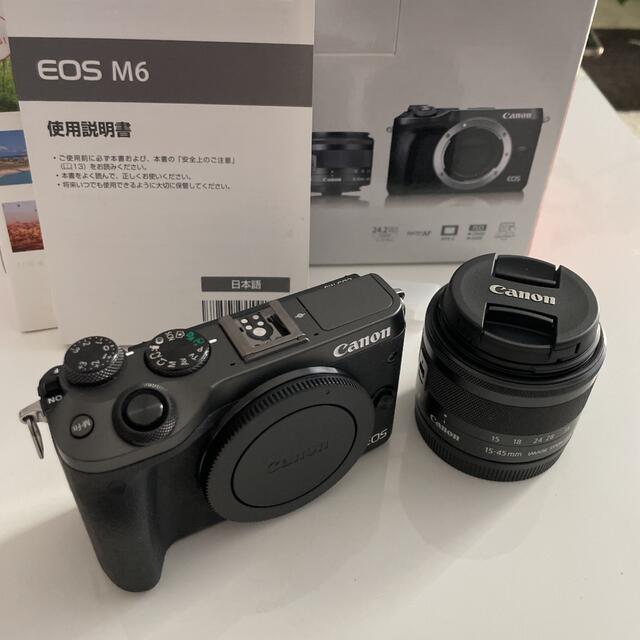 Canon(キヤノン)の【ミラーレス】Canon EOS M6 EF-M 15-45mm is stm スマホ/家電/カメラのカメラ(ミラーレス一眼)の商品写真