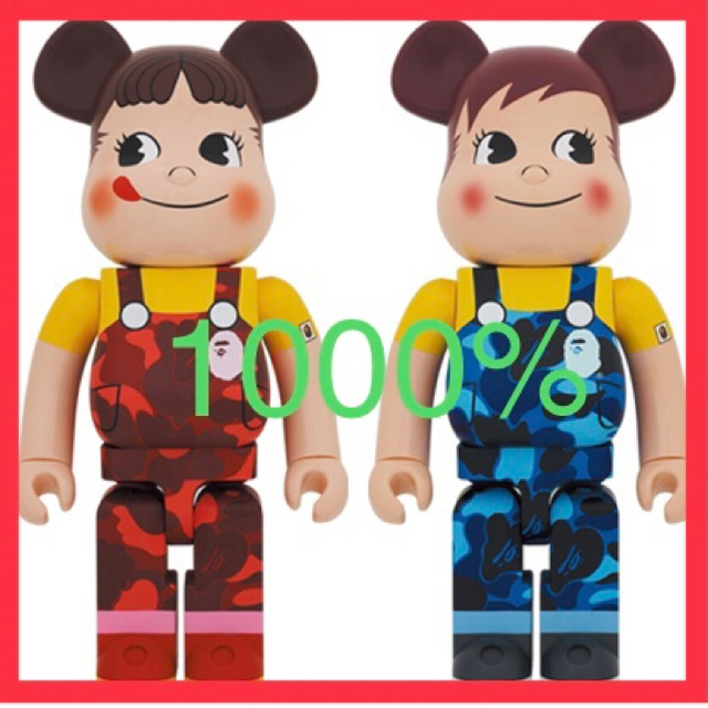 1000% BAPE BE@RBRICK ペコちゃん ポコちゃん