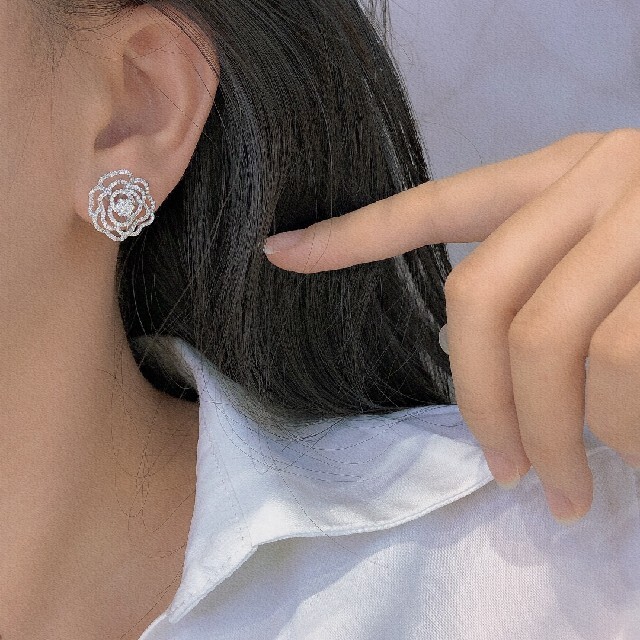 花モチーフ 天然ダイヤモンドピアス1.04ct k18 sandbardunedin.com
