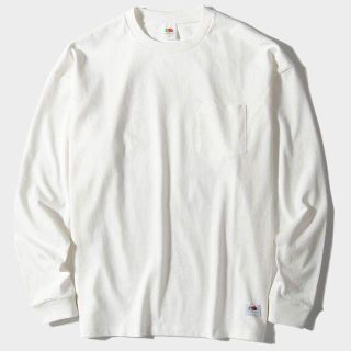 ビームス(BEAMS)のフルーツオブザルーム ビッグロンT Tシャツ 長袖 白L(Tシャツ/カットソー(七分/長袖))