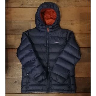 パタゴニア(patagonia)の美品 パタゴニア キッズ ボーイズ ハイロフトダウンフーディ XL レディース(ダウンジャケット)