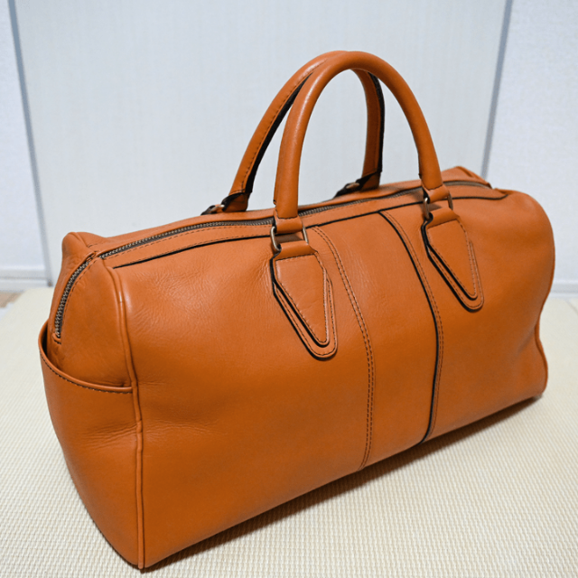美品】吉田カバン ポーター バロン ボストンバッグ 17L キャメル 超