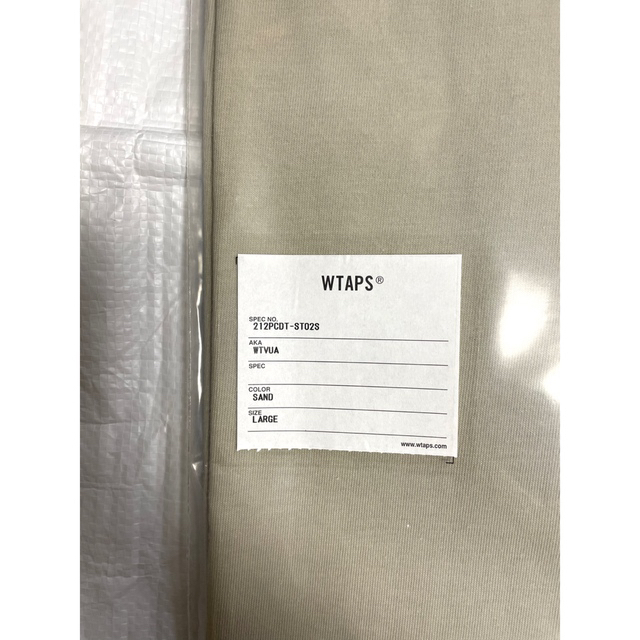 W)taps(ダブルタップス)のWTAPS 21FW WTAPS WTVUA SS TEE SAND Lサイズ メンズのトップス(Tシャツ/カットソー(半袖/袖なし))の商品写真