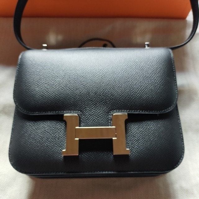 HERMES エルメス　コンスタンスミニ　ブラック　ヴォーエプソンバッグ