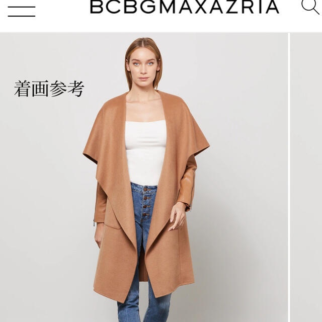 BCBGMAXAZRIA(ビーシービージーマックスアズリア)のBCBG ガウンコート　新品未使用 レディースのジャケット/アウター(ガウンコート)の商品写真