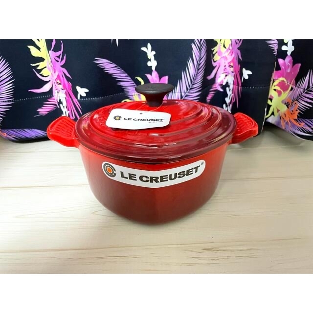 ル・クルーゼ Le Creuset ココット ダムール 19cmチェリーレッド