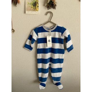 プチバトー(PETIT BATEAU)の【未使用】PETIT BATEAU ロンパース　子ども服(ロンパース)