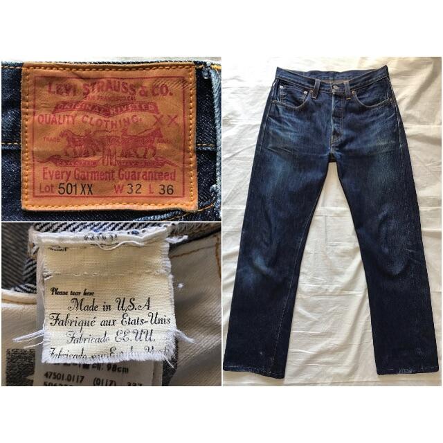 USA製 LEVI'S 501XX w32 47501-0117 コーンミルズ