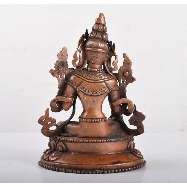 仏教美術　古銅　チベット仏　仏像　置物　M　R4042 3