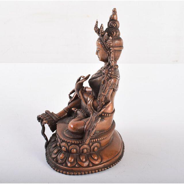 仏教美術　古銅　チベット仏　仏像　置物　M　R4042