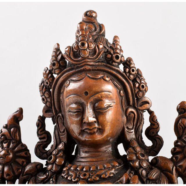 仏教美術 古銅 チベット仏 仏像 置物 M R4042-