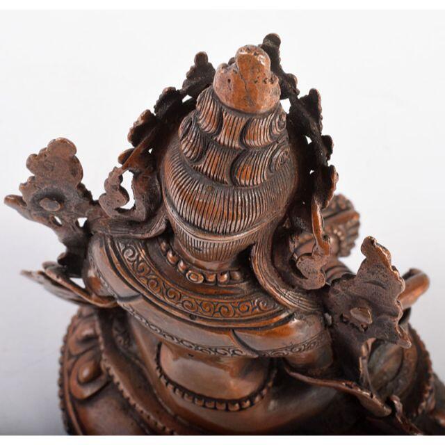 仏教美術　古銅　チベット仏　仏像　置物　M　R4042 8