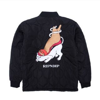 シュプリーム(Supreme)のリップンディップ　RIPNDIP NERMBOUTINS QUILTED BOM(ノーカラージャケット)