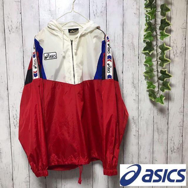 asics(アシックス)の90's asics アシックス　ナイロンジャケット　アノラック　オーバーサイズ メンズのジャケット/アウター(ナイロンジャケット)の商品写真