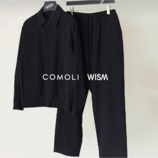 COMOLI(コモリ)のCOMOLI 21AW WISM別注 ウールギャバセットアップ ネイビー  メンズのジャケット/アウター(ブルゾン)の商品写真