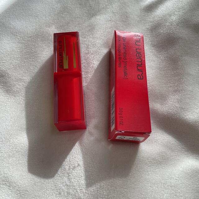 shu uemura(シュウウエムラ)のシュウウエムラ ルージュアンリミテッド MET OR 555 コスメ/美容のベースメイク/化粧品(口紅)の商品写真