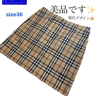 バーバリーブルーレーベル(BURBERRY BLUE LABEL)のBurberry ブルーレーベル ノバチェック スカート タイトスカート 36(ミニスカート)